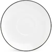 BonBistro Schotel 14,5cm black rim Basic White (Set van 6)