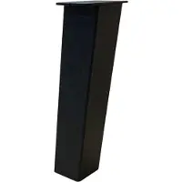 Furniture Legs Europe Set stalen schuine tafelpoten zwart vierkant 8 bij 8 cm en hoogte 40 cm (8 x 8 cm) - 4 stuks