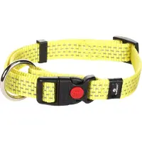 Flamingo Len - Halsband Honden - Halsband Len Geel S 30-45cm 15mm - 1st - 125011 - 1st