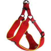 Flamingo Harnas hond – honden tuigje – harnas hond anti trek – hondentuigjes – hondentuig anti trek – Step&Go Tasha – rood – maat M – A:53cm B:65-75cm x 20mm x 5mm