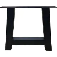 Furniture Legs Europe Stalen A tafelpoot 75 bij 10 cm en hoogte 72 cm zwart (10 x 10 cm)