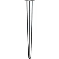 Furniture Legs Europe Stalen hairpin zwart hairpin ø 1,2 cm en hoogte 110 cm
