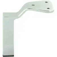 Furniture Legs Europe Stalen meubelpoot chroom vierkant 3 bij 3 cm en hoogte 14 cm