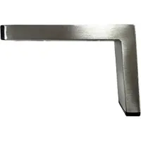 Furniture Legs Europe Stalen meubelpoot rvs look design 19 bij 6 cm en hoogte 12 cm