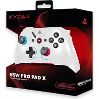 Kyzar Switch PRO-controller - Wit (Nintendo), Controller, Wit