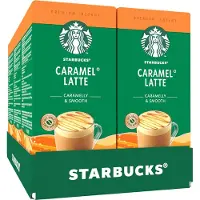 Starbucks Caramel Latte oploskoffie - 6 doosjes x 5 zakjes