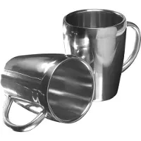 Lupine Koffiekopjes RVS Dubbelwandig - Set van 2 stuks - Kopje 190 ML - Rvs Kopje