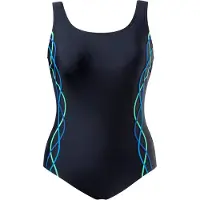 Ulla Popken Badpak blauw / zwart