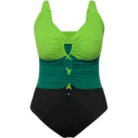 Ulla Popken Badpak groen / zwart