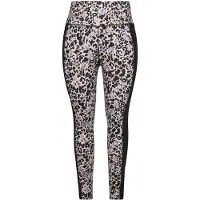 Ulla Popken Sportbroek beige / lila / zwart