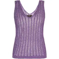 Faina Gebreide top lavendel
