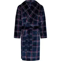 Pastunette Fleece geruite heren badjas | Maat M