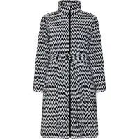 Pastunette Fleece badjas zigzag | Maat XXL