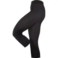 Esprit Cotton Capri eenkleurig katoen legging dames zwart - maat 44-46