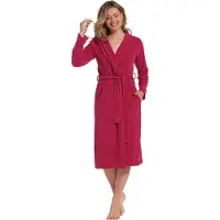 Pastunette Roze badstof badjas Deluxe | Maat M