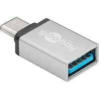 Goobay adapter USB-C naar USB A 3.0, zilver