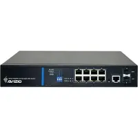 Avizio Switch, 8x RJ45 PoE, 1 Gb/s + 2x SFP uplink, 1 Gb/s + 1 RJ45 consolepoort