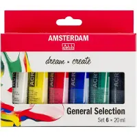 Amsterdam acrylverf set - 6 stuks