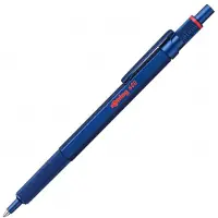 Rotring 600-balpen | medium punt | zwarte inkt | blauw behuizing | navulbaar