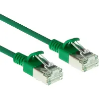 ACT DC7710 LSZH U/FTP CAT6A Datacenter Slimline Patchkabel Snagless | RJ45 Connectoren | Groen | 10 meter