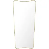 Gubi F.A. 33 Wandspiegel Polished Brass | 70 x 146 cm