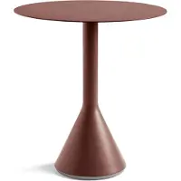 HAY Palissade Cone rond koffietafel Iron red, Ø70 cm