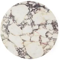AUDO CPH Androgyne Tafelblad Ø42 Cm Calacatta Viola - Bijzettafels & buffetten Marmer White / Multicolour - 71148-002088