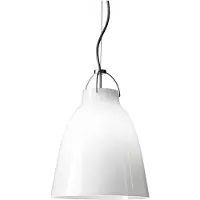 Fritz Hansen Caravaggio 2 Hanglamp Wit opaalglas-grijs textielsnoer