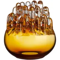 Kosta Boda Polar Kaarshouder 20 Cm - Kandelaars Kristalglas Amber - 7062115