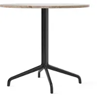 Audo Copenhagen Harbour Column Eettafel Star base | Ø: 80 cm | Kunis Breccia