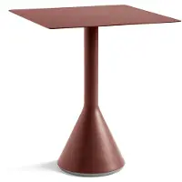 HAY Palissade Cone vierkant koffietafel 65x65 cm Iron red