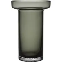 Kosta Boda Limelight Rose vaas 23 cm Rookgrijs