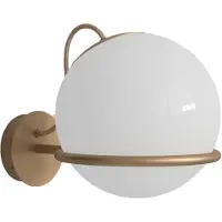 Astep Model 238/1 Wandlamp - Wandlampen Opaalglas Champagne - T08-W2S-M1D0
