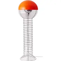 Verpan Vloerlampe , Wire, Oranje, Woonkamer, Metaal, Designer