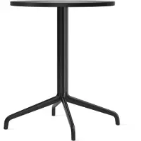 Audo Copenhagen - Harbour Column Dining Table 4-star - Black/Charcoal - Ø60 cm - Eettafels - Norm Architects - Zwart - MDF/Metaal/Synthetisch