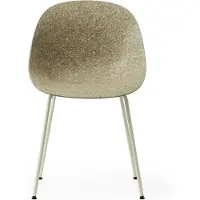 Normann Copenhagen Stoel Mat Chair Cream Steel Seaweed