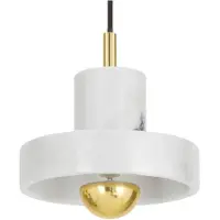 Tom Dixon Hanglampe , Stone, dimbare, Wit, Woonkamer, Marmer, Designer