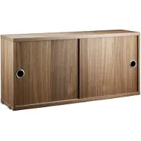 String kast met schuifdeur walnoot, 78x20 cm