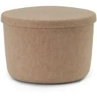 Normann Copenhagen Hide storage poef sand small