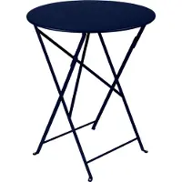 Fermob Bistro Tafel Ø60 Cm - Tuintafel Gelakt Staal Deep Blue - 24592-1