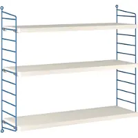 String Schap Verjaardagseditie Wit Geolied Grenen / Blauw - Rekkensysteem (modulair) Dennenhout Blue - SX6020-75