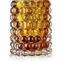 Skogsberg & Smart Hurricane Boule Kaarshouder Large 18 Cm - Kaarshouders Glas Amber - SSHURRBOULELRG002