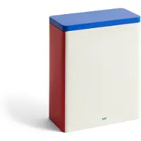 HAY Tin Container voorraadpot x-large Off white-blue-red