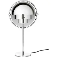 Gubi Design tafellamp Multi-Lite, chroom / zilver, Woon-/ Eetkamer, metaal, Design, tafellamp