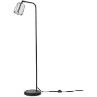 New Works Nieuwe Werken Material Vloerlamp Stainless Steel w. Black Base