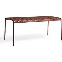 HAY Palissade Tafel 170x90 Cm - Tuintafel Gepoedercoat Staal Iron Red - AA693-A377-AH17