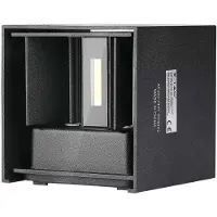 V-TAC VT-759 217087 LED-wandlamp LED vast ingebouwd Energielabel: E (A - G) 5 W LED Zwart