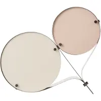 Gubi Design tafellamp Coppia, crème / amber, Woon-/ Eetkamer, metaal, Modern, tafellamp