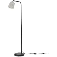 New Works Nieuwe Werken Material Vloerlamp White Marble without inner shade w. Black Base