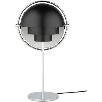 Gubi Design tafellamp Multi-Lite, chroom / zilver, Woon-/ Eetkamer, metaal, Design, tafellamp